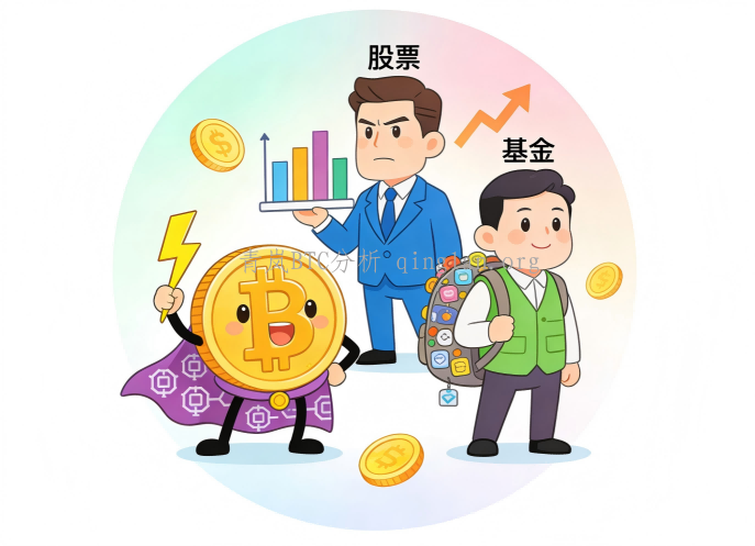 比特币和股票、基金的区别是什么？