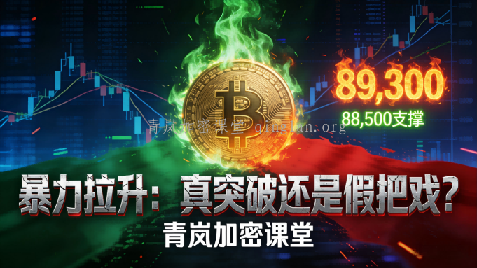 青岚BTC分析｜12月30日周一｜暴力拉升，是真突破还是假把戏？