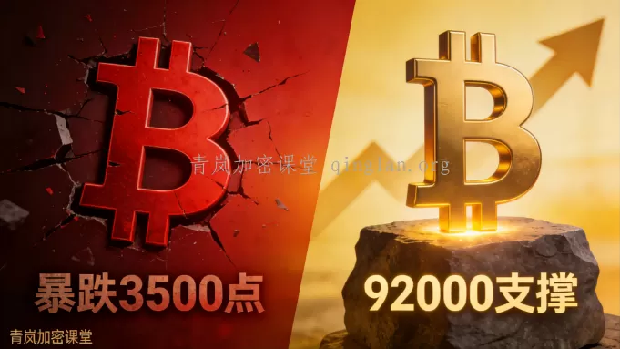 青岚BTC分析｜1月19日周一｜暴跌之后，先疗伤别冲锋