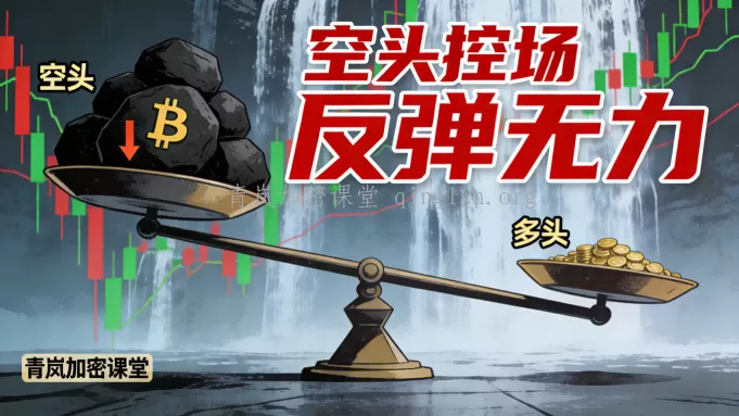青岚BTC分析｜1月25日周日｜瀑布下接水，小心湿身