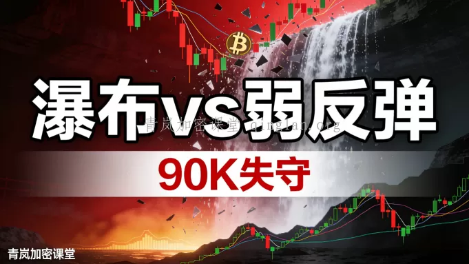 青岚BTC分析｜1月21日周三｜瀑布后，反弹是机会还是陷阱？