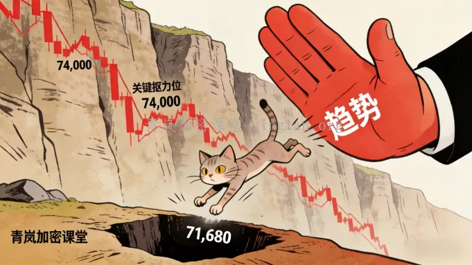 青岚BTC分析｜2月5日周四｜任何反弹都是逃命机会